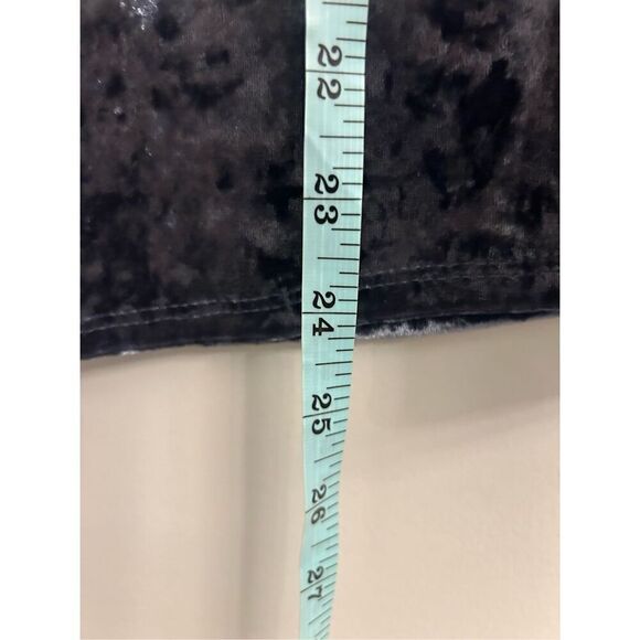 Socialite crushed velour strappy camisole S blue-gray color - Picture 4 of 6